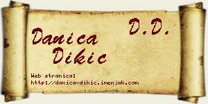 Danica Dikić vizit kartica